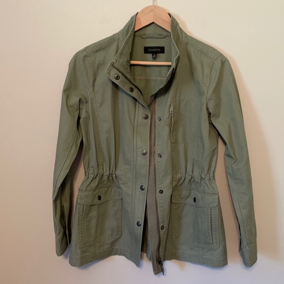 Talbots Jackets & Blazers - Talbots Green Cotton Jacket Size XS